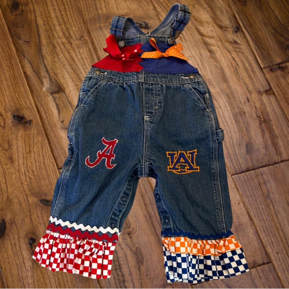 Alabama/Auburn House Divided Overalls